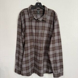 NEW Prana Slim Fit Flannel Button Down Long Sleeve Shirt Men’s Size XX-Large